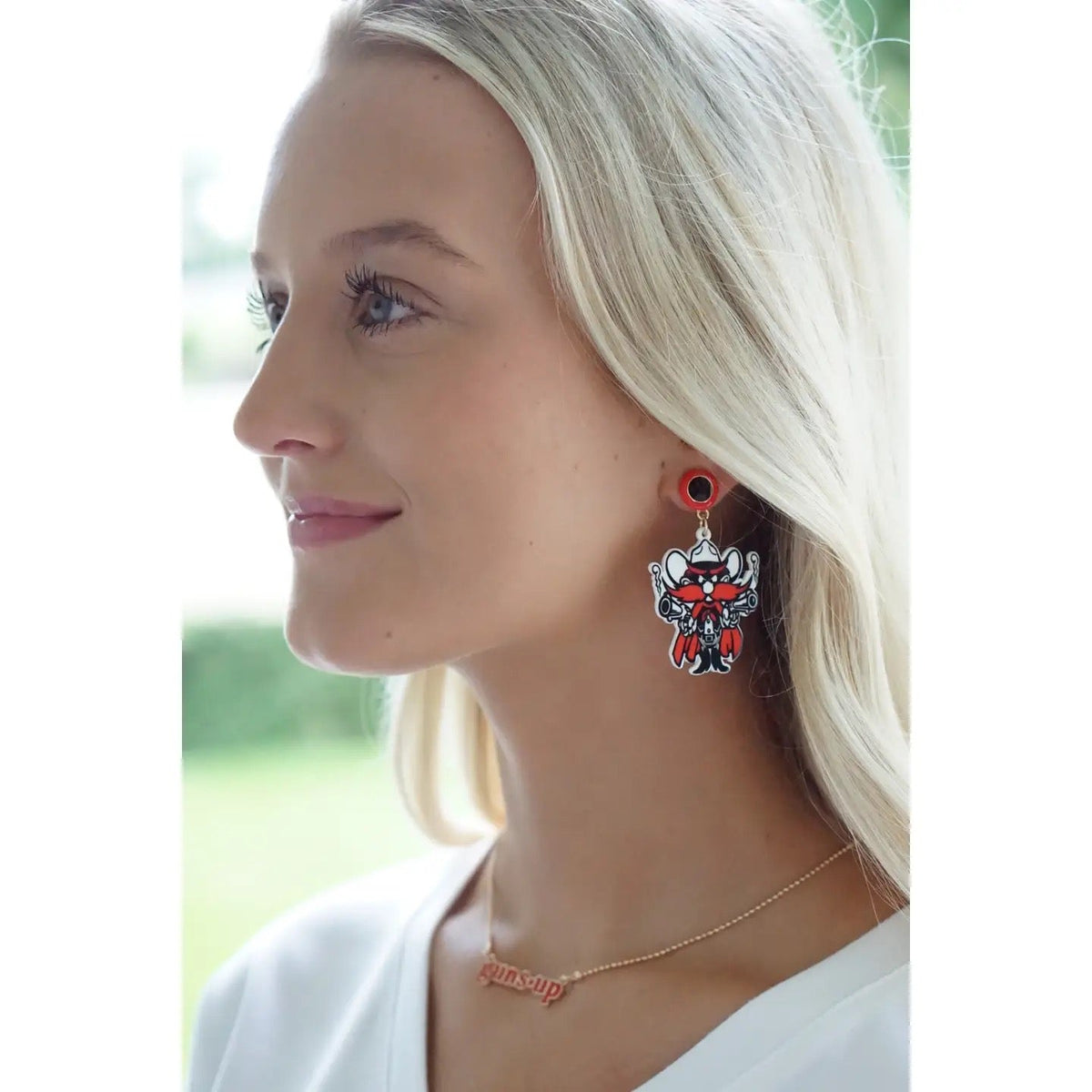 Texas Tech Raider Red Earrings - Cowgirls & City Chics
