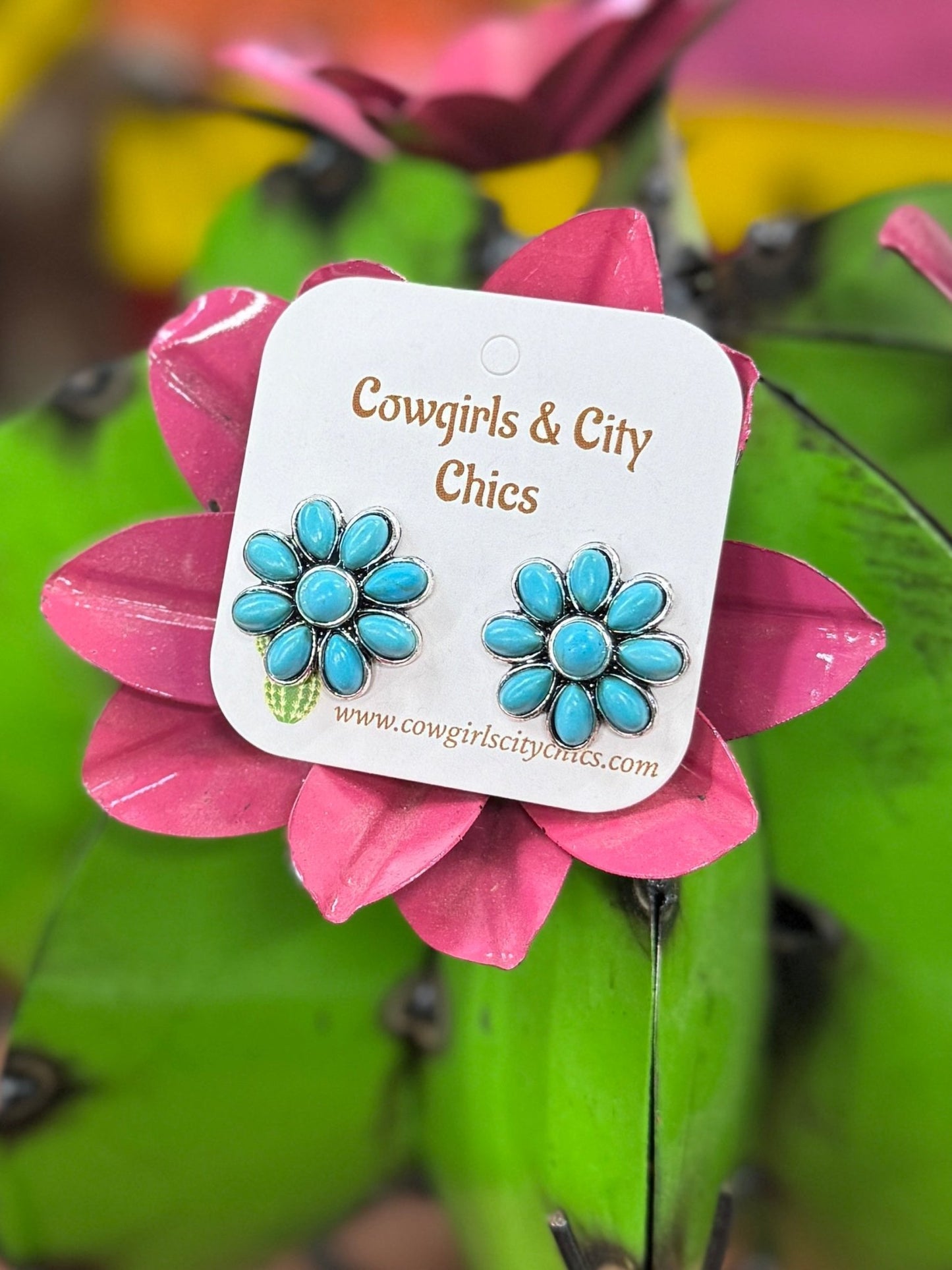 {Tiff} TQ Cluster Stud Earrings - Cowgirls & City Chics