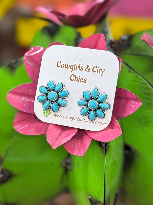 {Tiff} TQ Cluster Stud Earrings - Cowgirls & City Chics