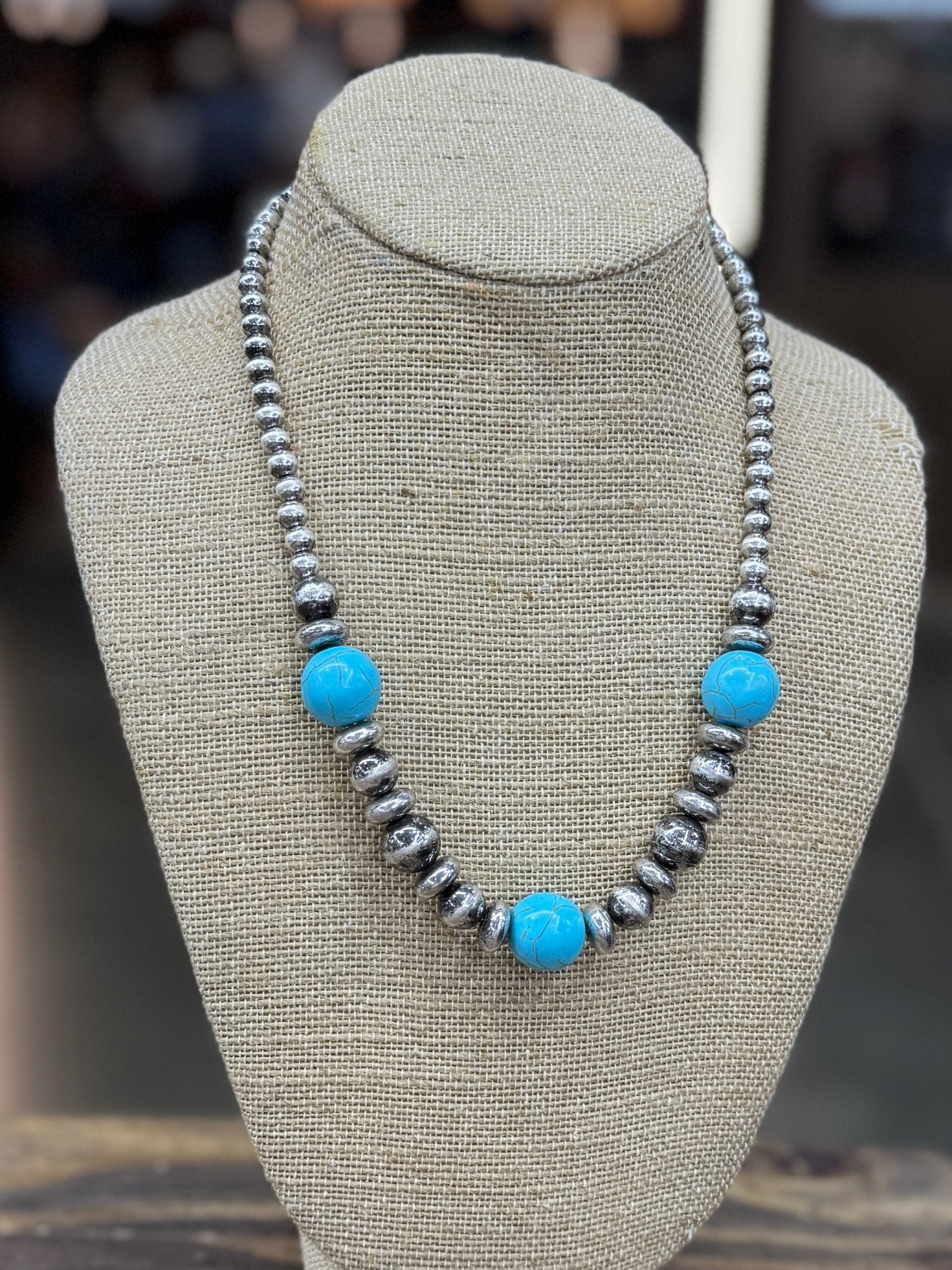 TQ & Pearl Plain Necklace - Cowgirls & City Chics
