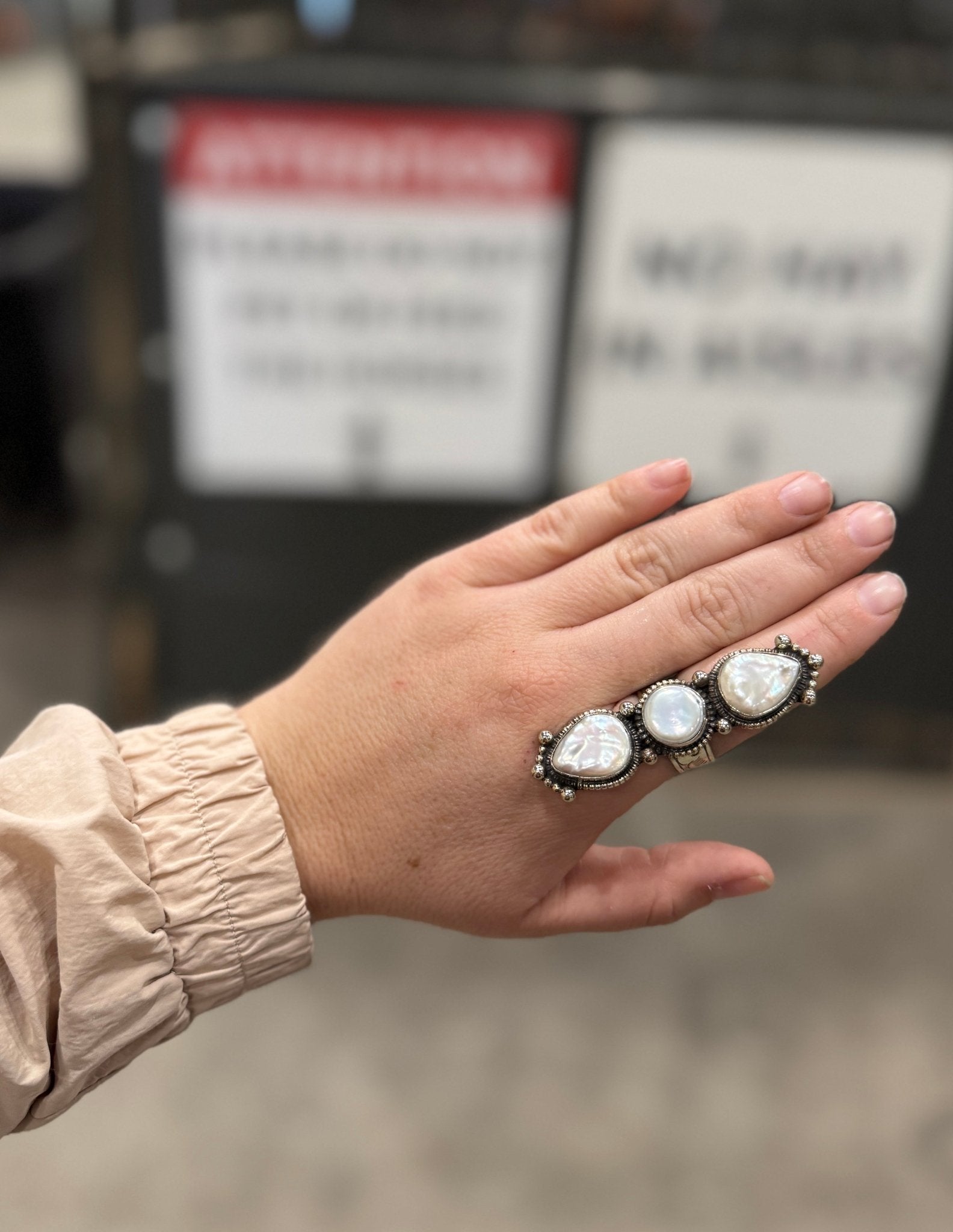 Triple Freshwater Pearl Ring - Cowgirls & City Chics