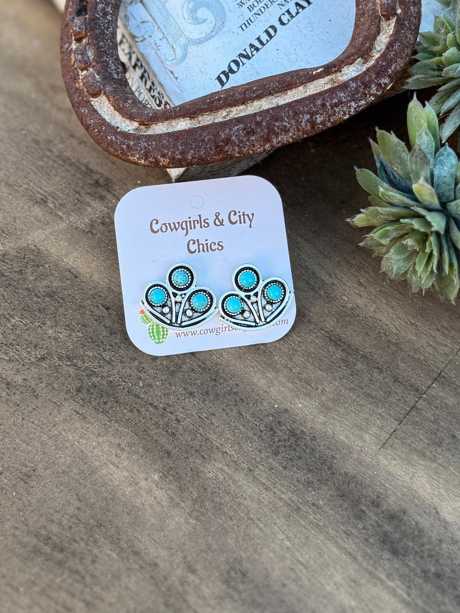 Triple Hoop Stud Earring - Cowgirls & City Chics
