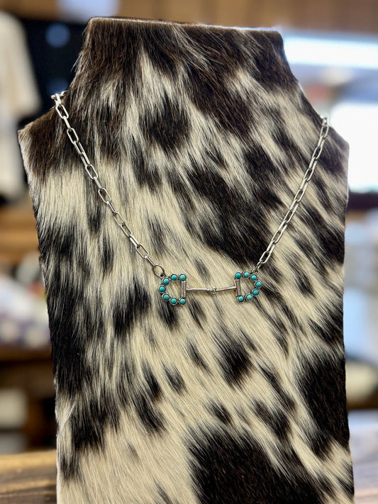 Turquoise Bit Necklace - Cowgirls & City Chics