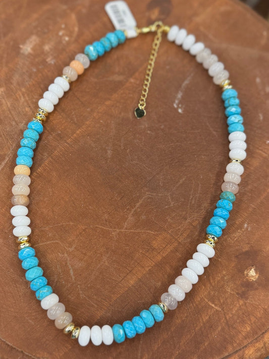 Turquoise & Gemstone Necklace - Cowgirls & City Chics