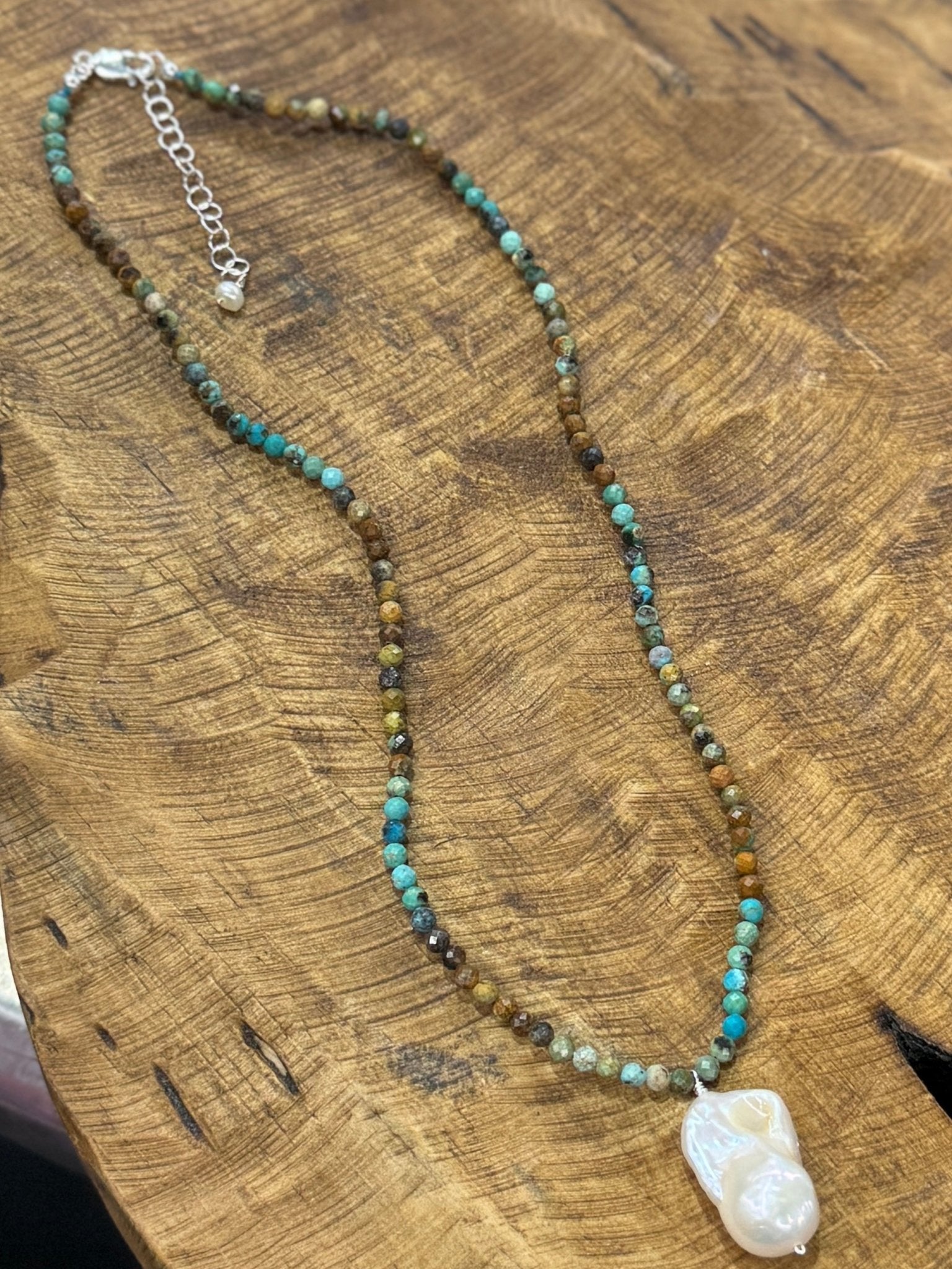 Turquoise & Pearl Necklace - Cowgirls & City Chics