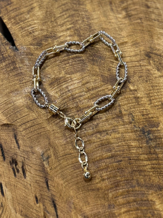 Twisted Two - Tone Rope Bracelet - Cowgirls & City Chics