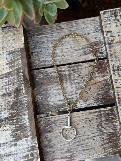 Two - Tone Bit Necklace - Cowgirls & City Chics
