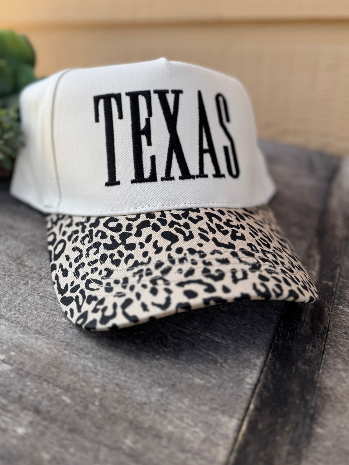 Two-Tone Leopard TEXAS Cap - Cowgirls & City Chics
