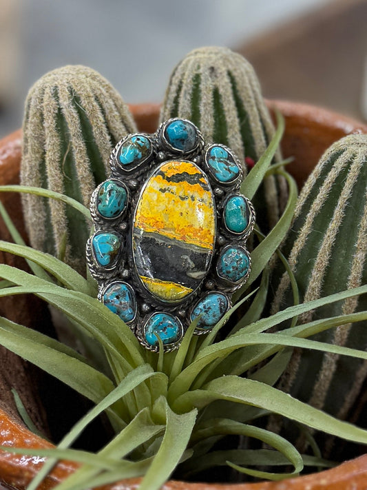{Tyler} Bumblebee Jasper Ring - Cowgirls & City Chics