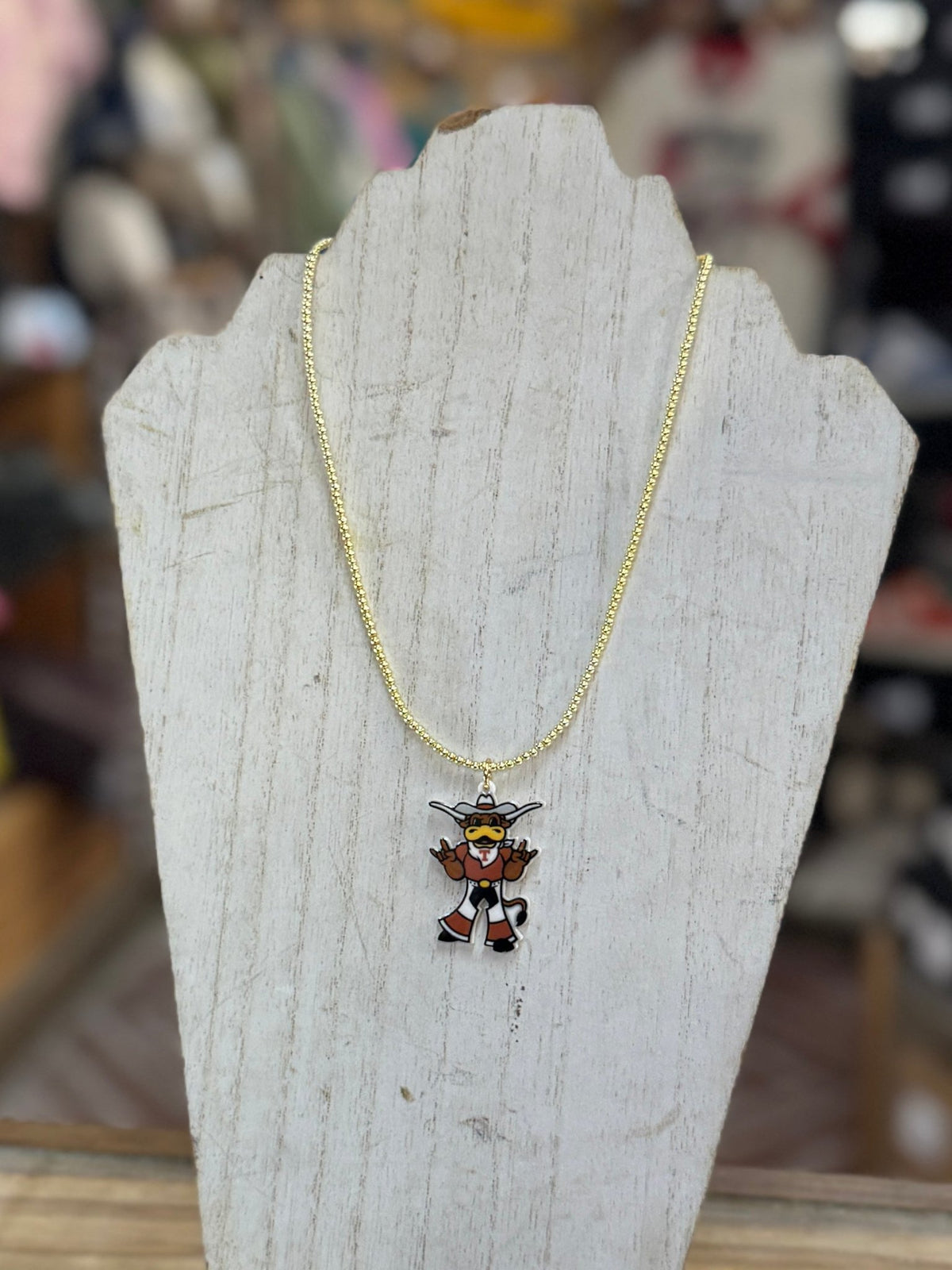 University Of Texas Bevo Necklace - Cowgirls & City Chics