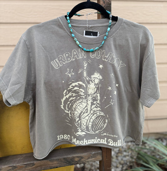 Urban Cowboy Cropped Tee - Cowgirls & City Chics