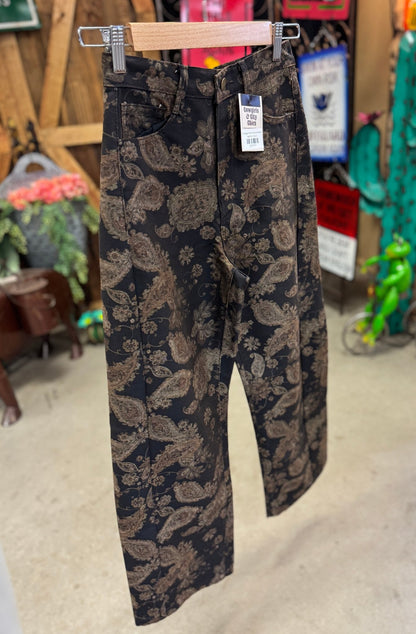 Vintage Floral Denim Pants - Cowgirls & City Chics