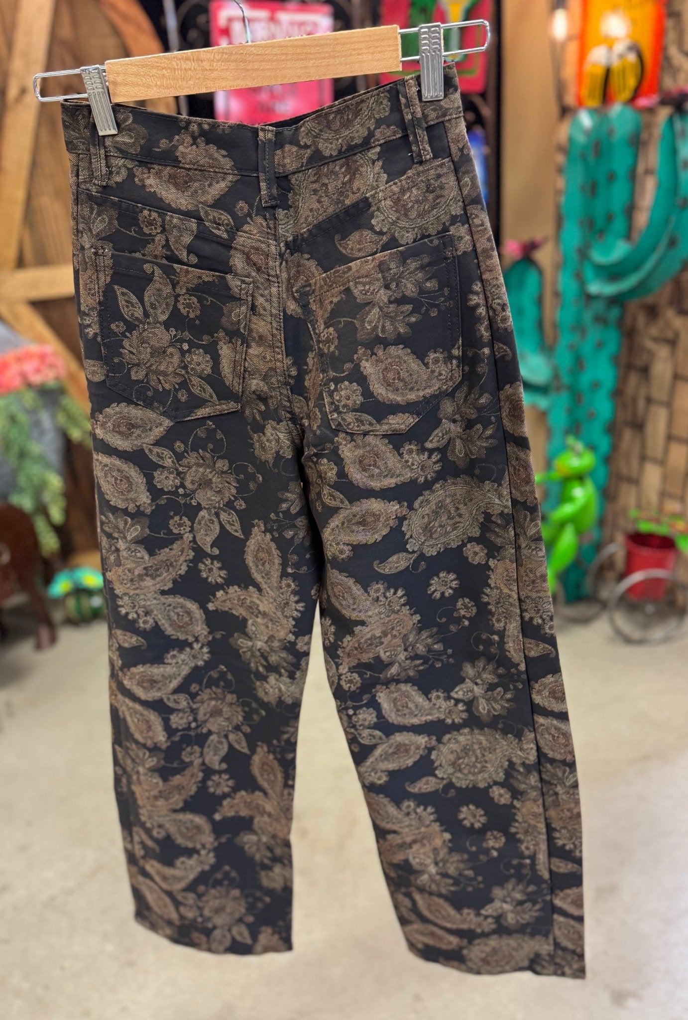 Vintage Floral Denim Pants - Cowgirls & City Chics