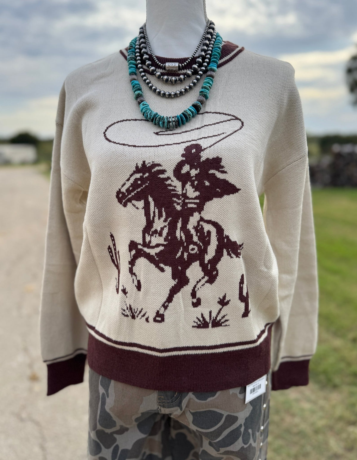 {Wayne} Western Cowboy Sweater - Cowgirls & City Chics