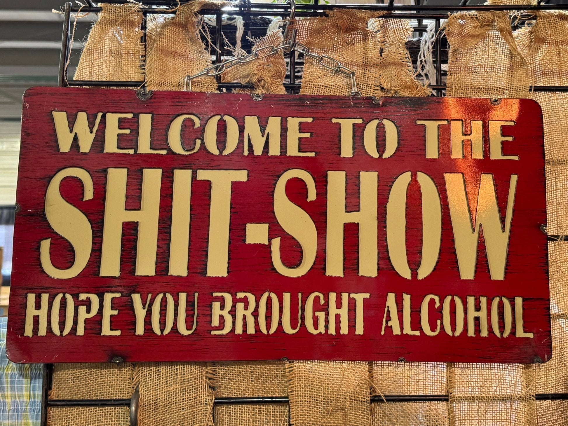 Welcome To The Show Metal Sign - Cowgirls & City Chics