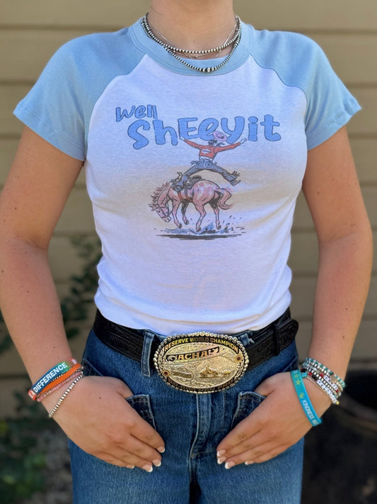 Well Sheeyit Baby Doll Tee - Cowgirls & City Chics