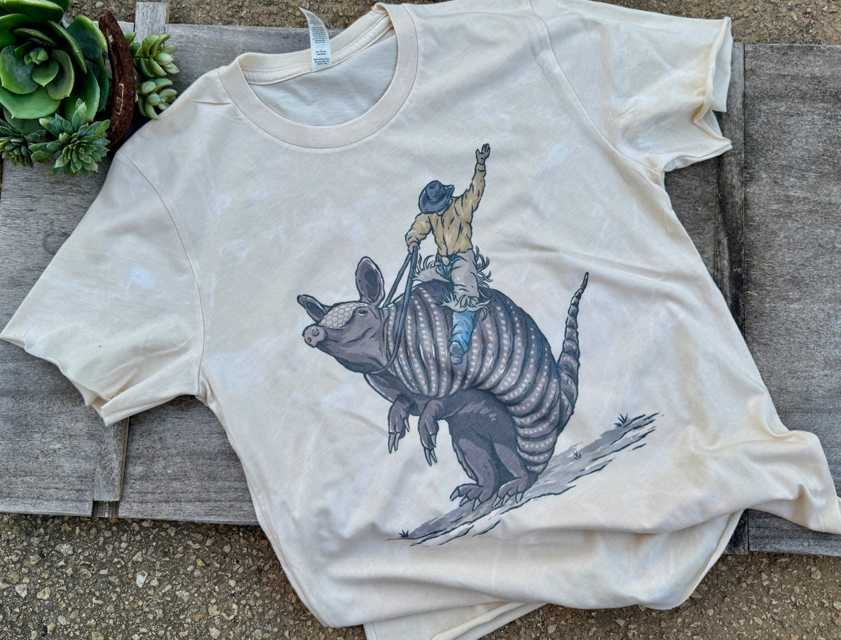 Western 'Dillo Graphic Tee - Cowgirls & City Chics
