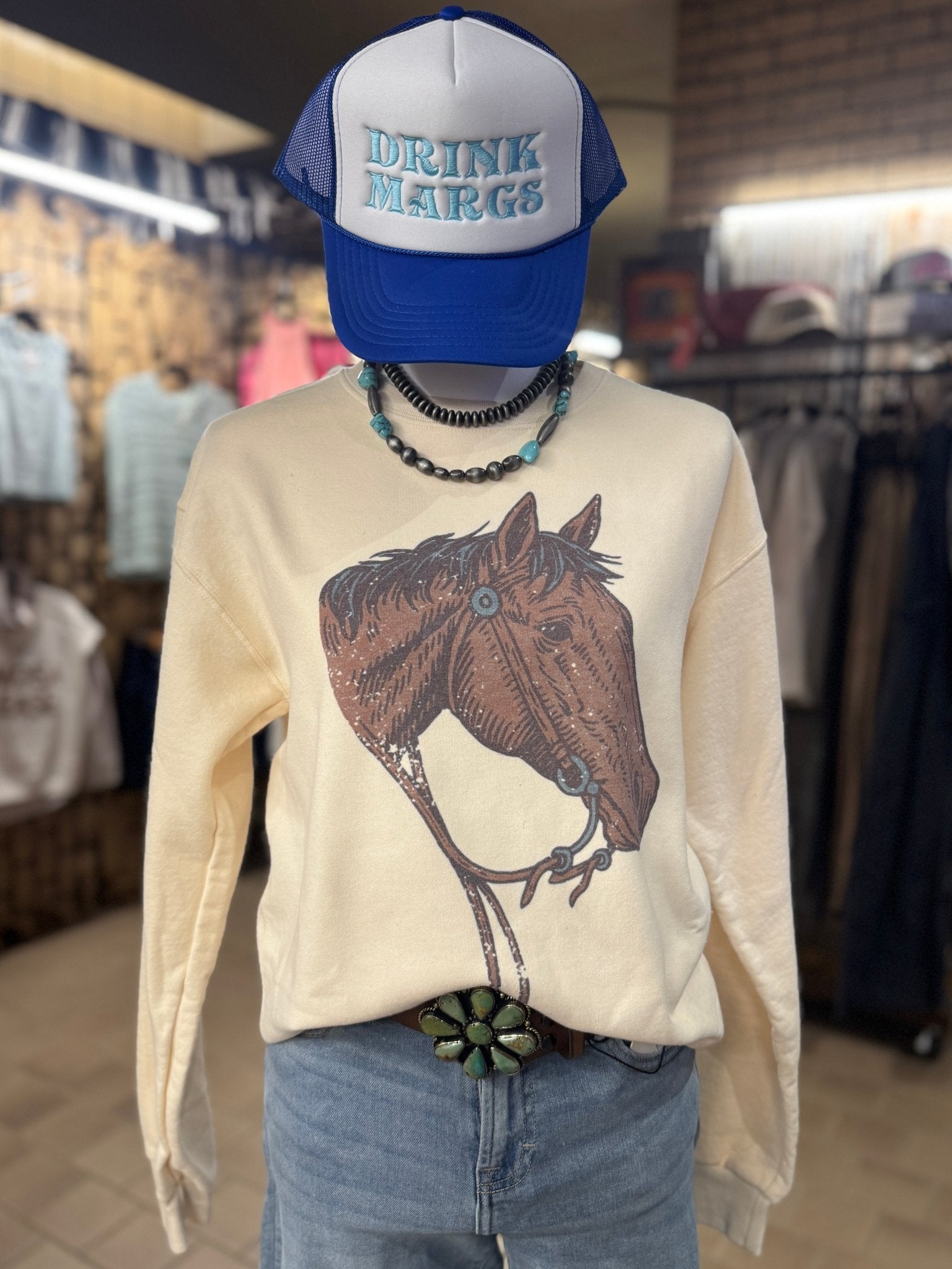 Western Horse Pullover - Cowgirls & City Chics