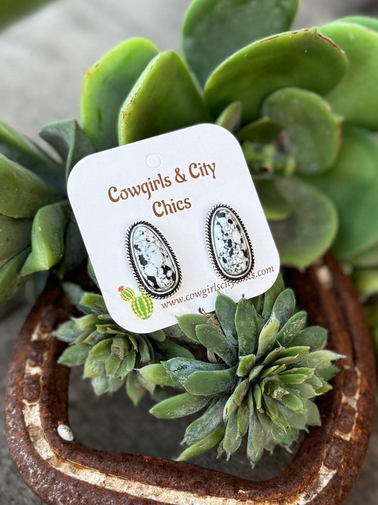 White Drop Earrings - Cowgirls & City Chics