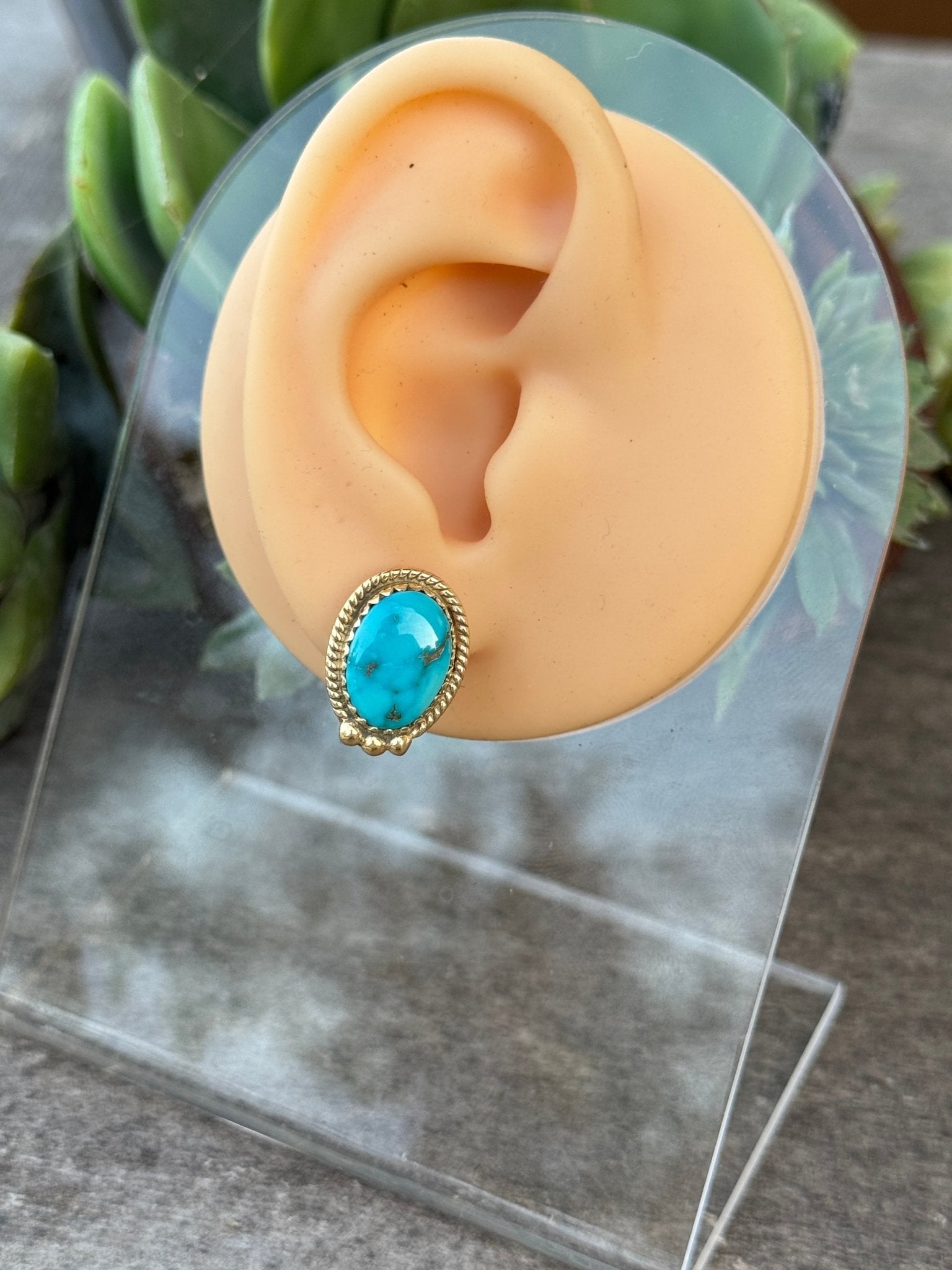 White Water Gold Stud Earring - Cowgirls & City Chics