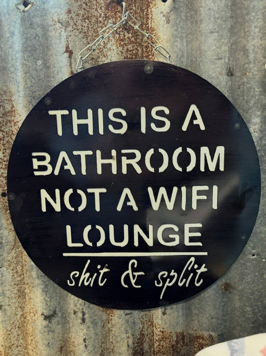 Wifi Lounge Metal Sign - Cowgirls & City Chics