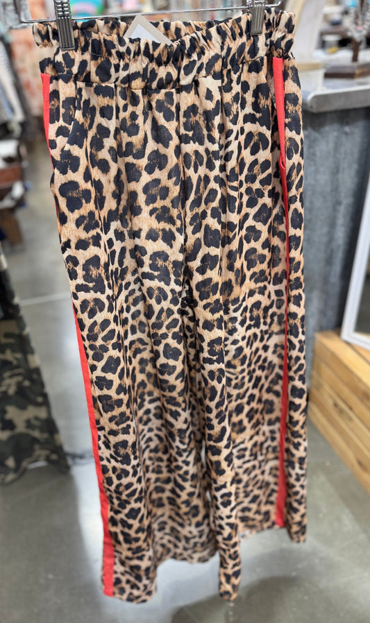 {WILD} Brown Leopard Stripe Pants - Cowgirls & City Chics