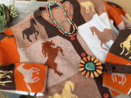 {Wild Horses} Knit Cardigan - Cowgirls & City Chics