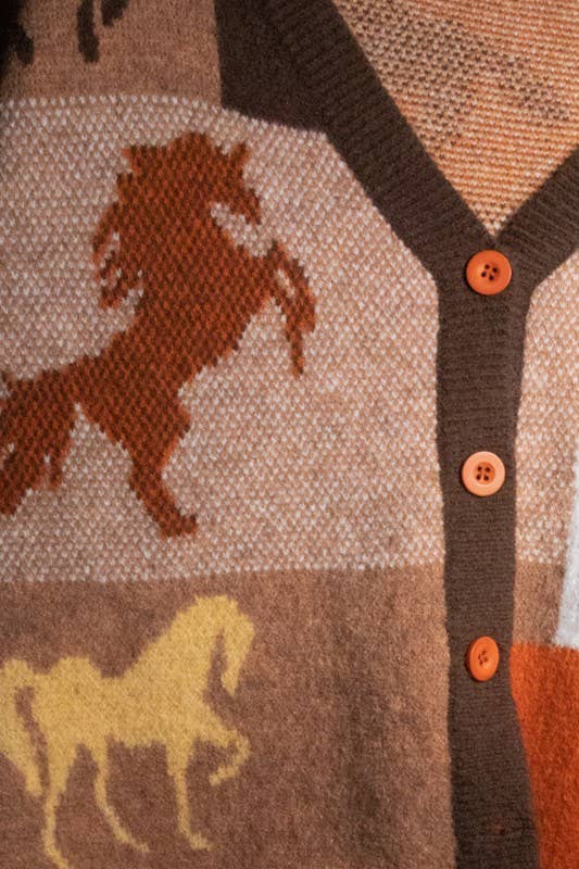 {Wild Horses} Western Cardigan - Cowgirls & City Chics