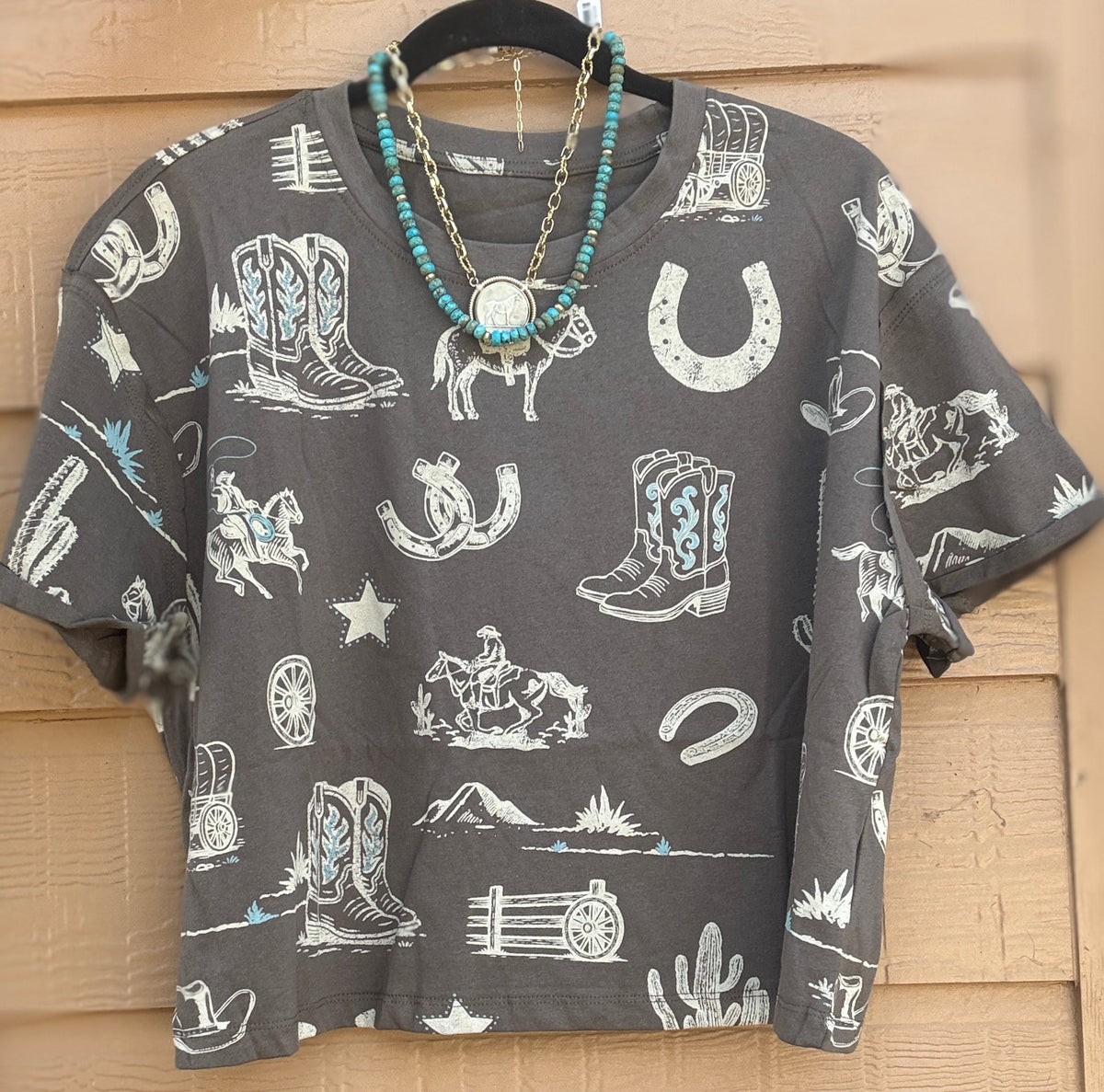 {Wild West} Olive Tee - Cowgirls & City Chics