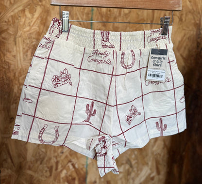 {Wild West} Stitched Shorts - Cowgirls & City Chics