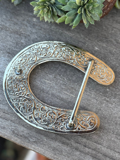 XL Kingman Horseshoe Buckle - Cowgirls & City Chics