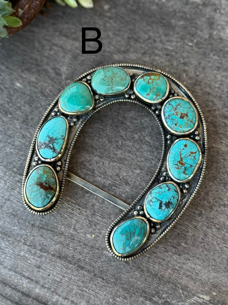 XL Kingman Horseshoe Buckle - Cowgirls & City Chics