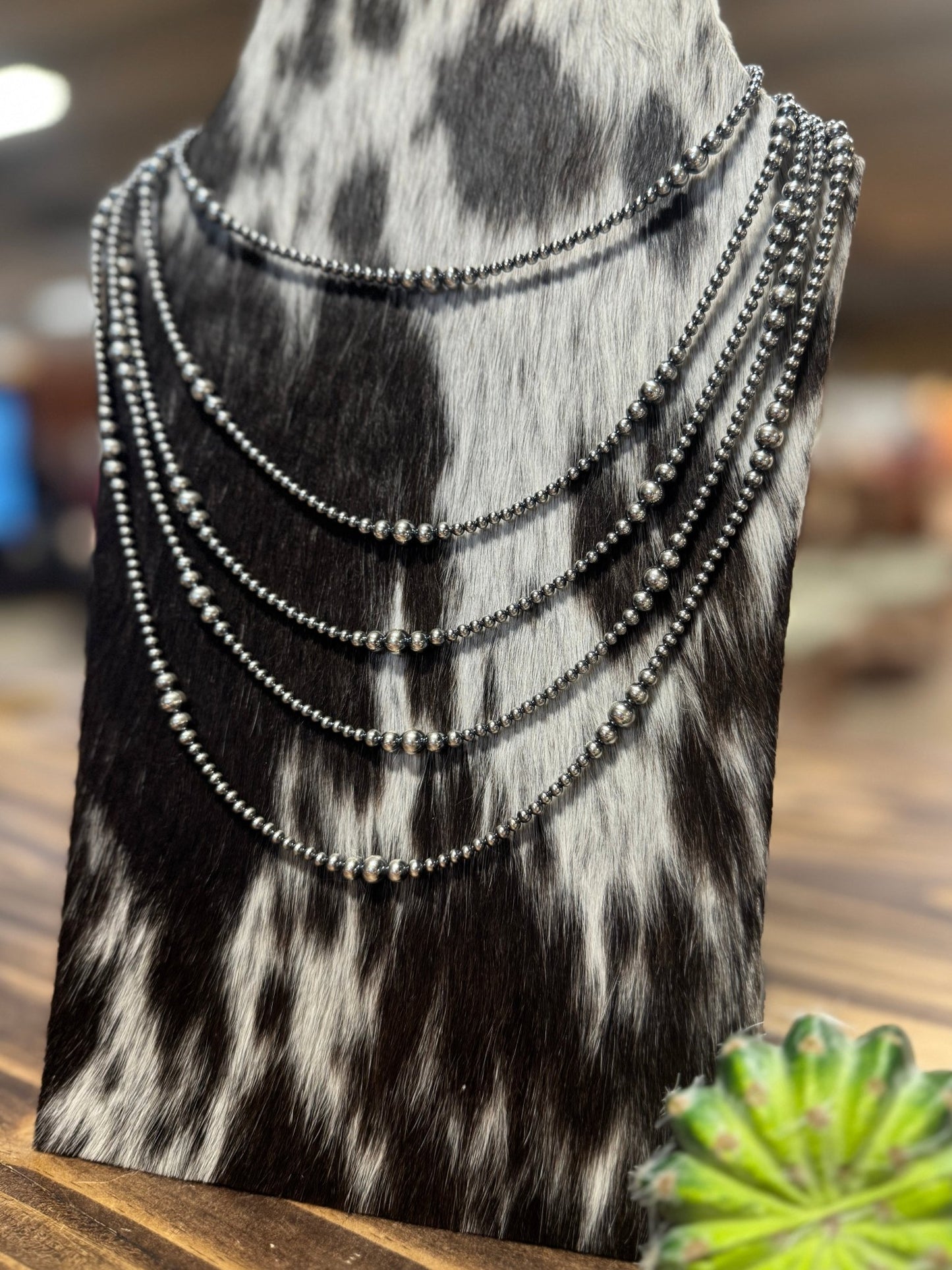 {Yellow Rose}Smaller Graduated Sterling Silver Necklace - Cowgirls & City Chics