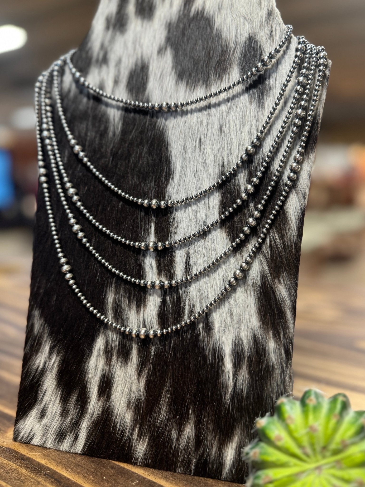 {Yellow Rose}Smaller Graduated Sterling Silver Necklace - Cowgirls & City Chics