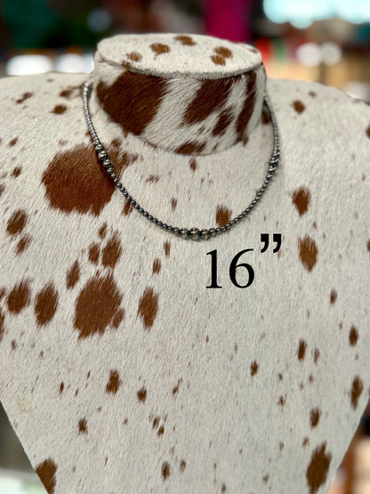 {Yellow Rose}Smaller Graduated Sterling Silver Necklace - Cowgirls & City Chics