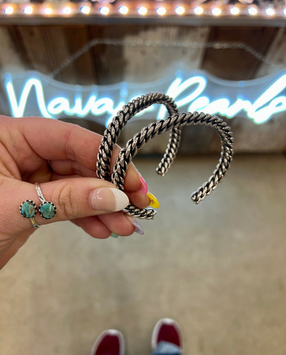 {Howdy} Rope SIlver Cuff - Cowgirls & City Chics