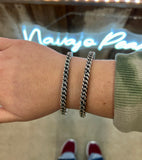 {Howdy} Rope SIlver Cuff