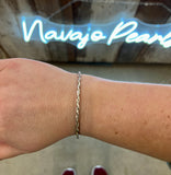 {Bluebonnet} Rope SIlver Bangle